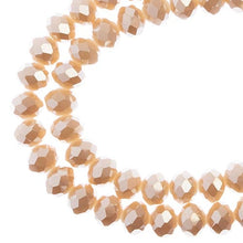 Load image into Gallery viewer, Rondelle 6x8mm Opaque Light Champagne Luster
