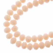 Load image into Gallery viewer, Rondelle 6x8mm Opaque Light Cream
