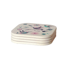 Load image into Gallery viewer, Bamboo Coaster - Hummingbirds by Nicole La Rock
