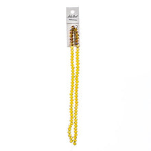 Load image into Gallery viewer, Rondelle 4x6mm Transparent Light Amber with Purple Luster
