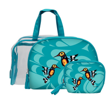 Load image into Gallery viewer, Francis Dick Hummingbird Cosmetic Bag Set
