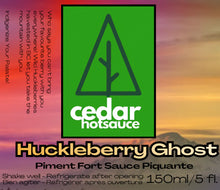 Load image into Gallery viewer, Cedar Hot Sauce - Huckleberry Ghost Pepper
