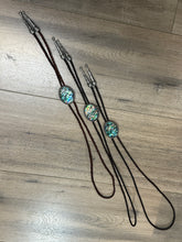 Load image into Gallery viewer, Bolo Tie - Abalone with Brown Ties
