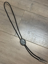 Load image into Gallery viewer, Bolo Tie - Teal Salmon Skin
