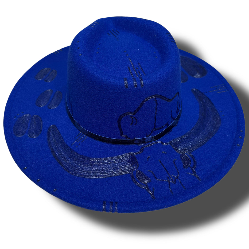 Royal Blue Hat (Bison Full Design)