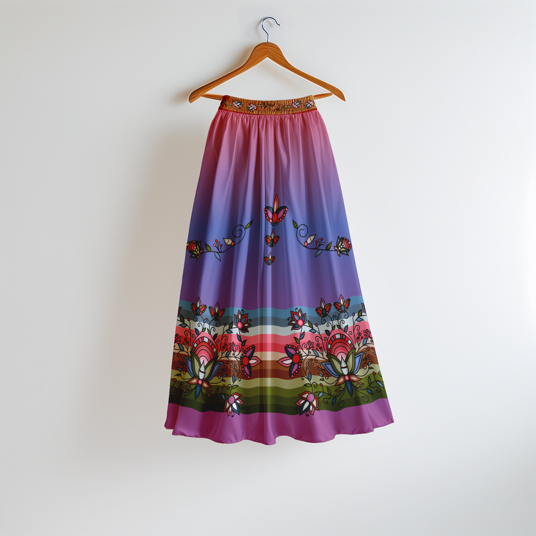 (49 Design) Glacial Gardenia Skirt