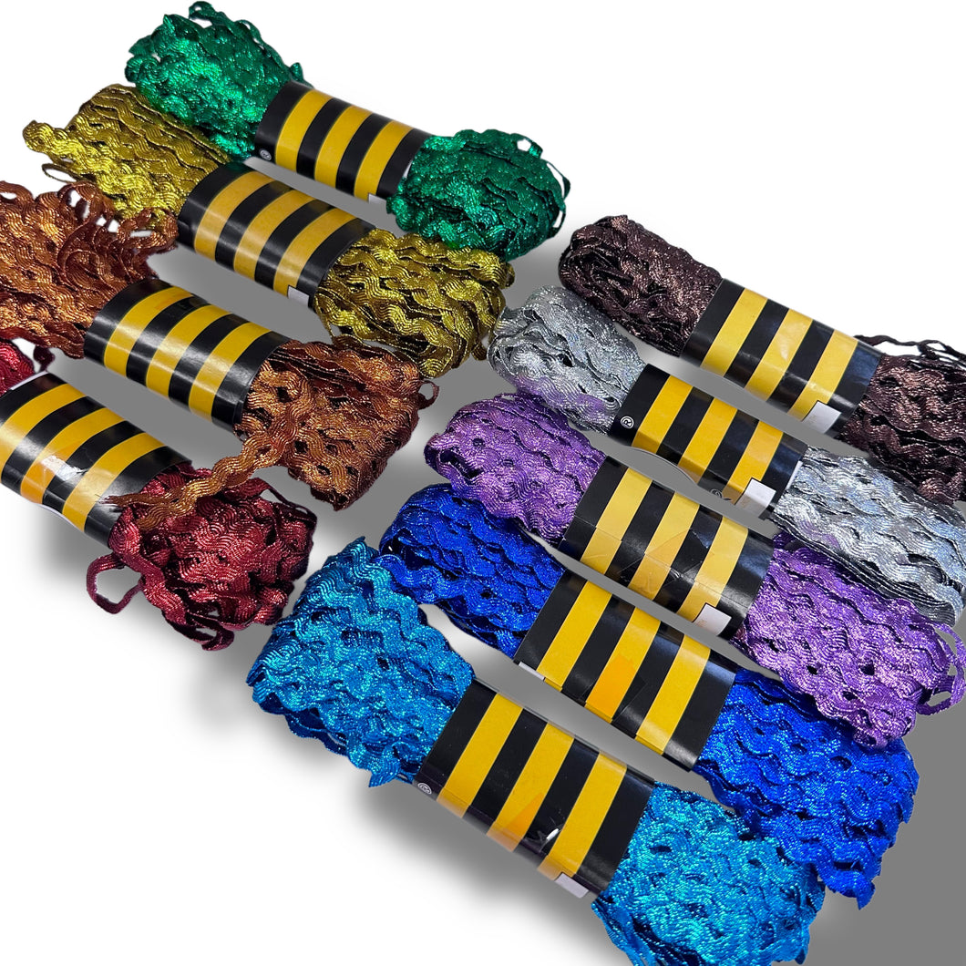 Metallic Ric Rac Bundle Set (9-Piece)