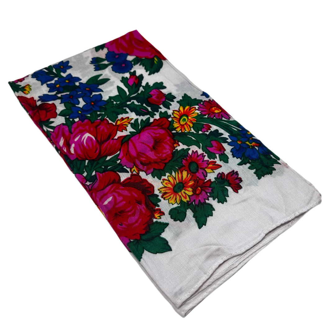 (60x60) White Kokum Scarf