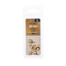 Load image into Gallery viewer, 18kt Gold Plated Lobster Clasp 12mm 6Pcs
