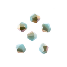Load image into Gallery viewer, Bicone 2 Strand 7"- 8mm Opaque Blue with Half Champagne Luster
