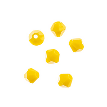 Load image into Gallery viewer, Bicone 2 Strand 7"- 4mm Opaque Yellow
