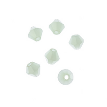 Load image into Gallery viewer, Bicone 2 Strand 7"- 4mm Opaque Light Green
