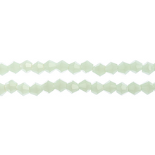 Load image into Gallery viewer, Bicone 2 Strand 7"- 4mm Opaque Light Green

