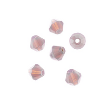 Load image into Gallery viewer, Bicone 2 Strand 7"- 4mm Opaque Dark Purple
