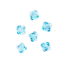 Load image into Gallery viewer, Bicone 2 Strand 7"- 6mm Transparent Blue AB
