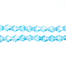 Load image into Gallery viewer, Bicone 2 Strand 7"- 6mm Transparent Blue AB
