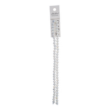 Load image into Gallery viewer, Bicone 2 Strand 7"- 6mm Opaque White AB
