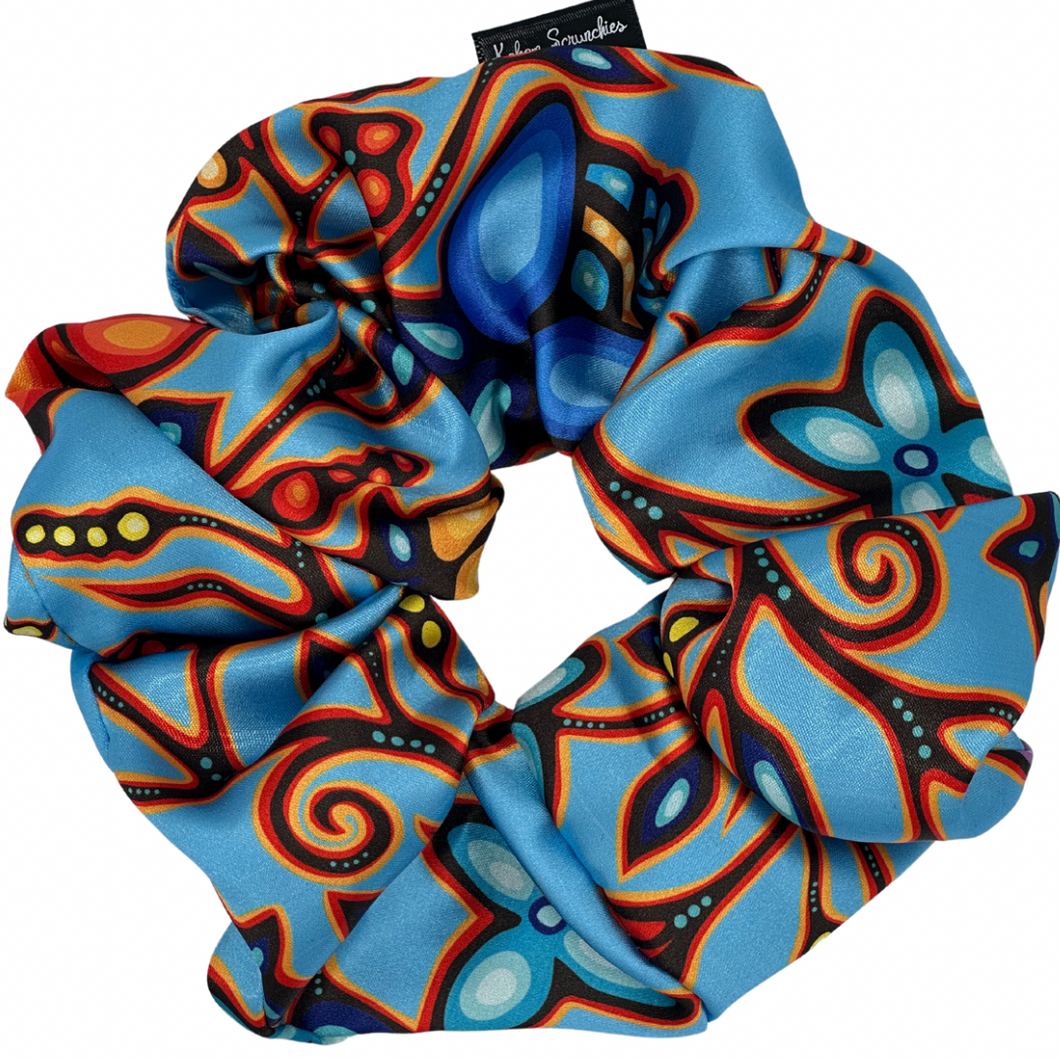 XL Scrunchie - Light Blue Satin