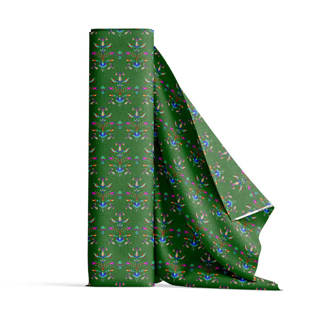 Dakota Damask Green Cotton