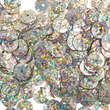 Load image into Gallery viewer, Sequins Round 8mm Hologram Champagne
