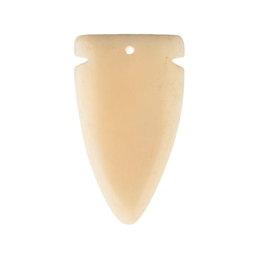 Carved Bone Arrow Head Pendant (1 Piece)