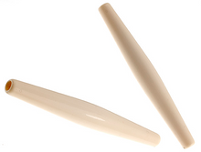 Load image into Gallery viewer, White 3” Acrylic Hairbone Pipe 8pc
