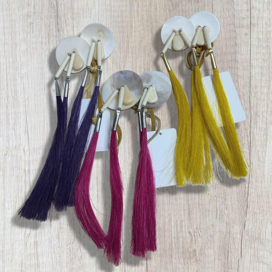 Shell Horse Hair Ties