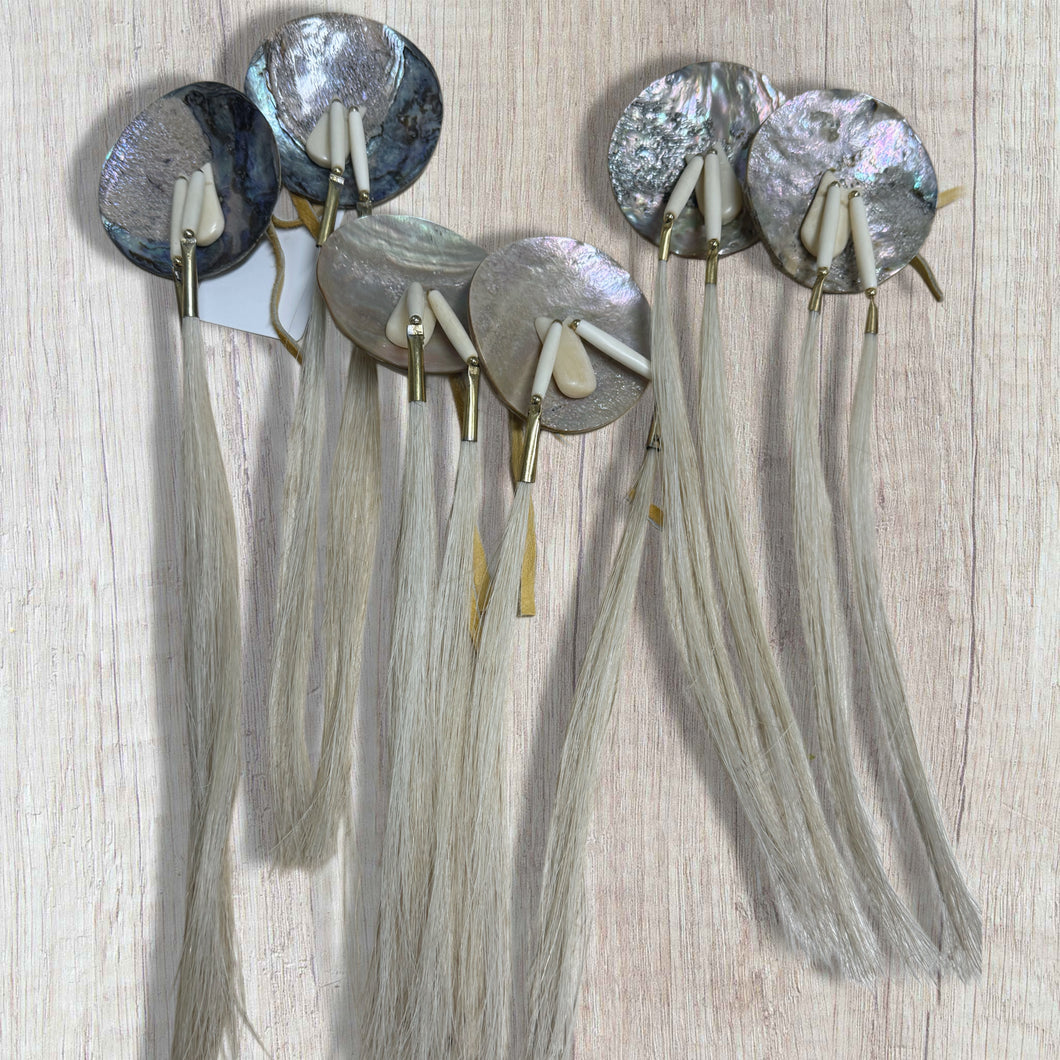Ashley Michel - Abalone Shell Horse Hair Ties