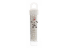 Load image into Gallery viewer, Delica 11/0 White AB Lined-Dyed
