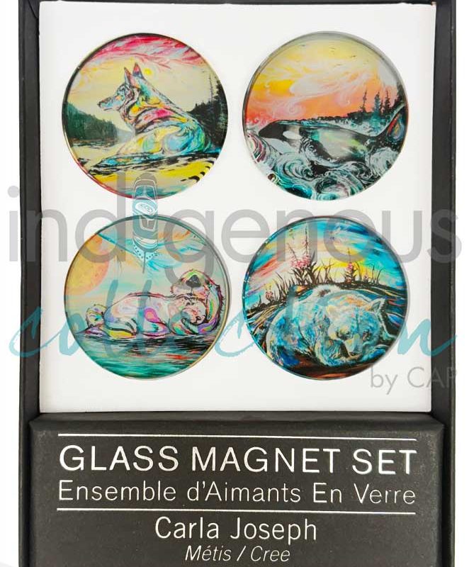Glass Magnet Set- Carla Joseph - Métis/Cree