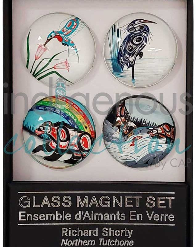 Glass Magnet Set- Richard Shorty- Northern Tutchone