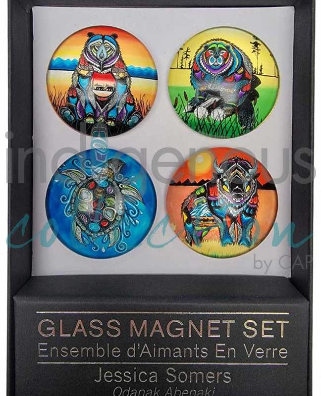 Glass Magnet Set- Jessica Somers- Odanak Abenaki