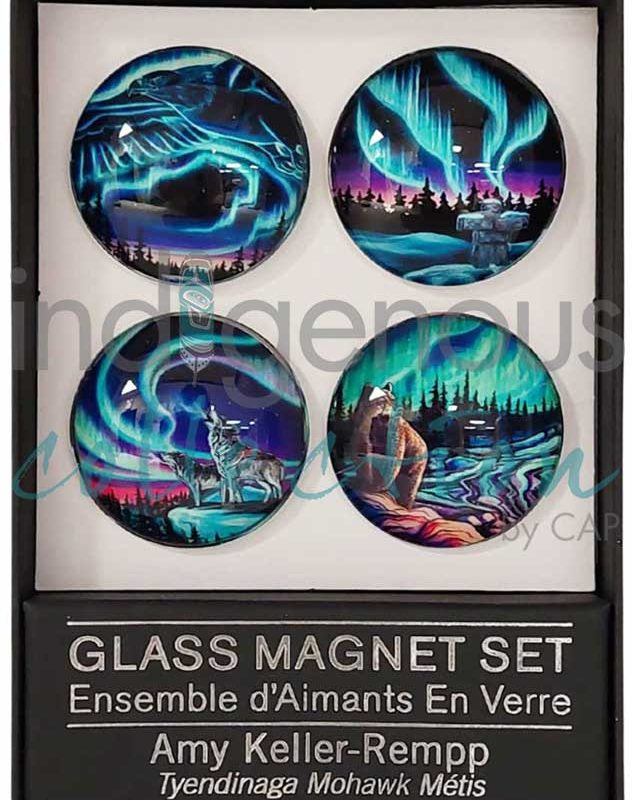 Glass Magnet Set- Amy Keller-Rempp- Mohawk