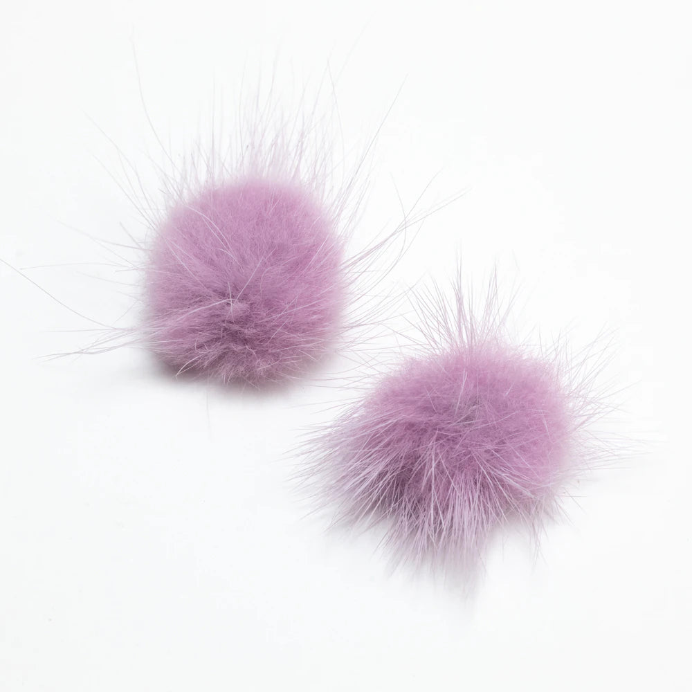 (Canada Only) 4-Pack Mink Pompom - Lilac