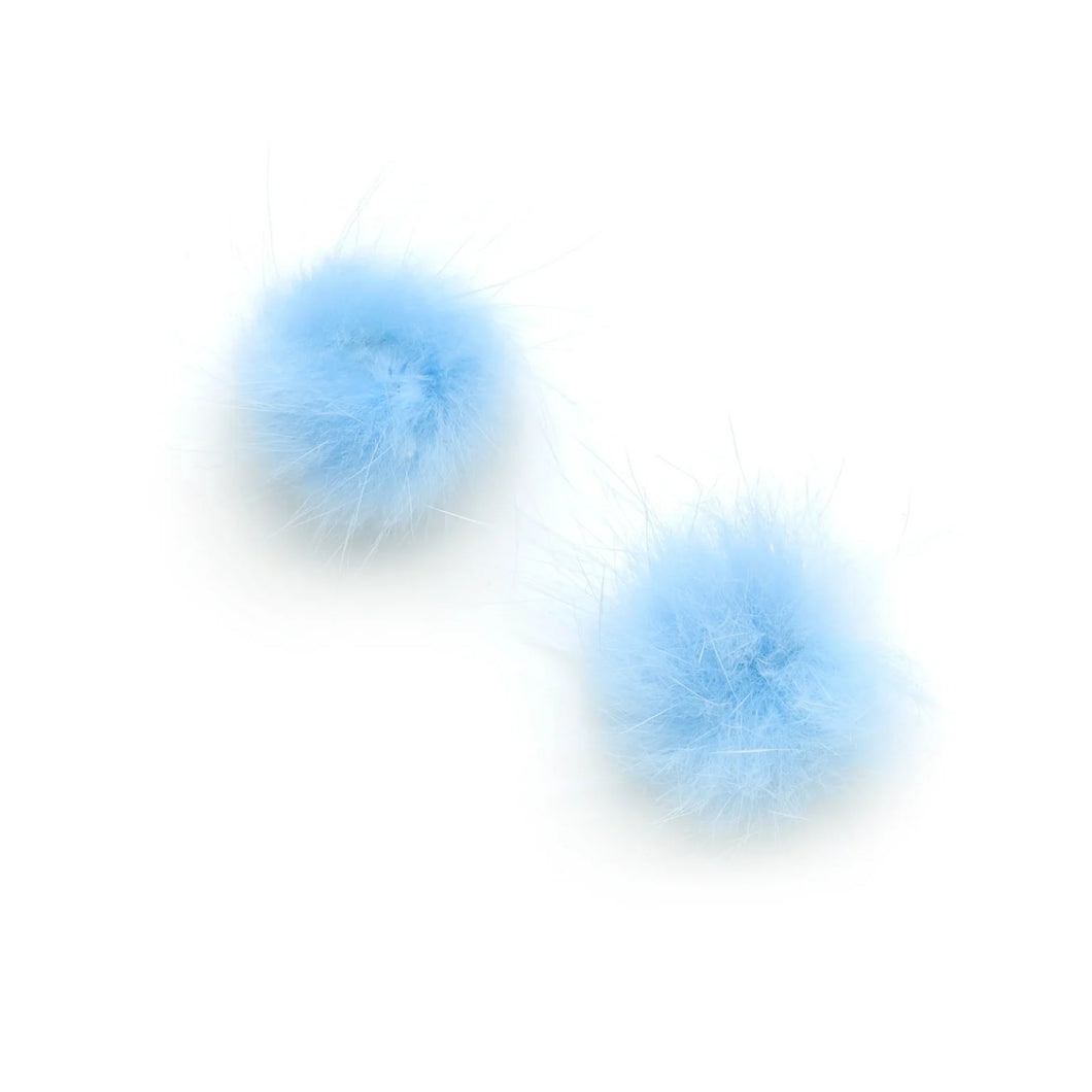 (Canada Only) 4-Pack Mink Pompom - Ice Blue