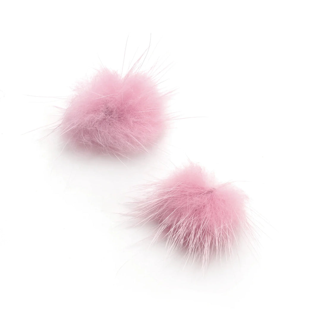 (Canada Only) 4-Pack Mink Pompom - Dusty Pink