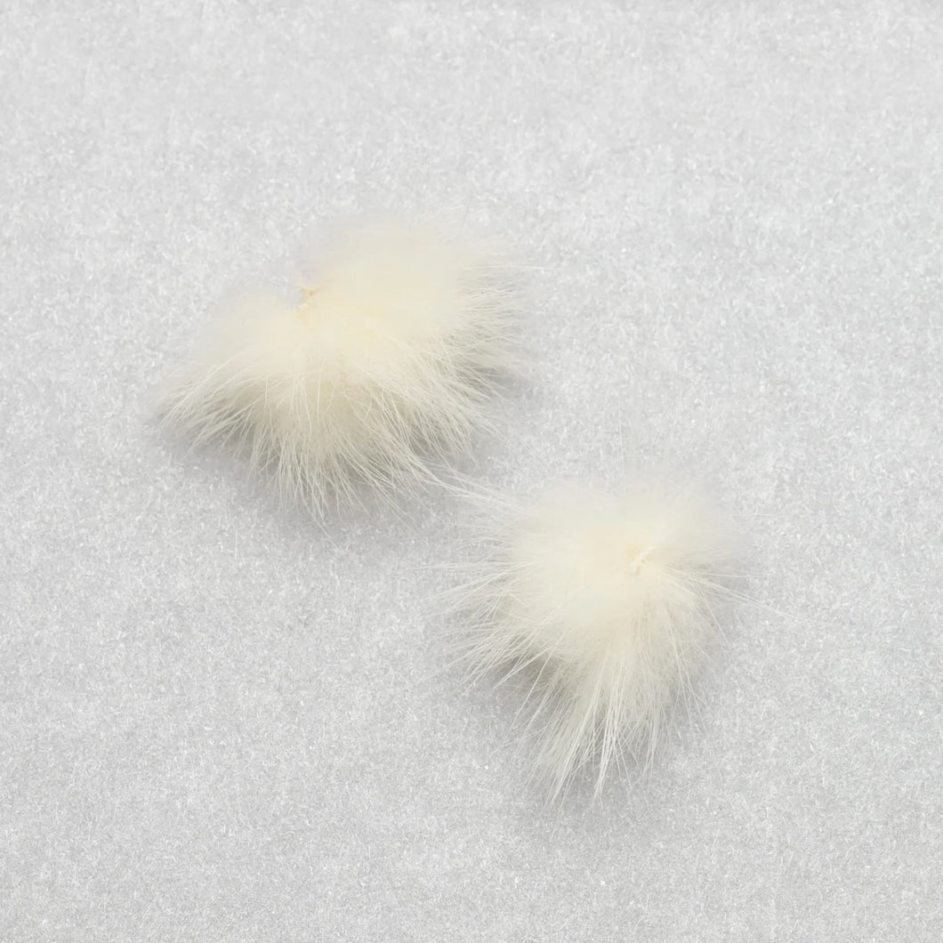 (Canada Only) 4-Pack Mink Pompom - Cream