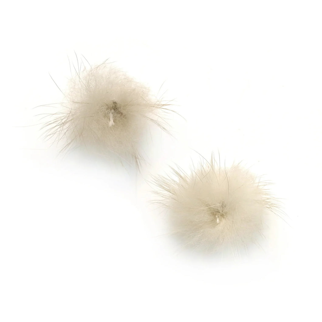 (Canada Only) 4-Pack Mink Pompom - Milk Tea