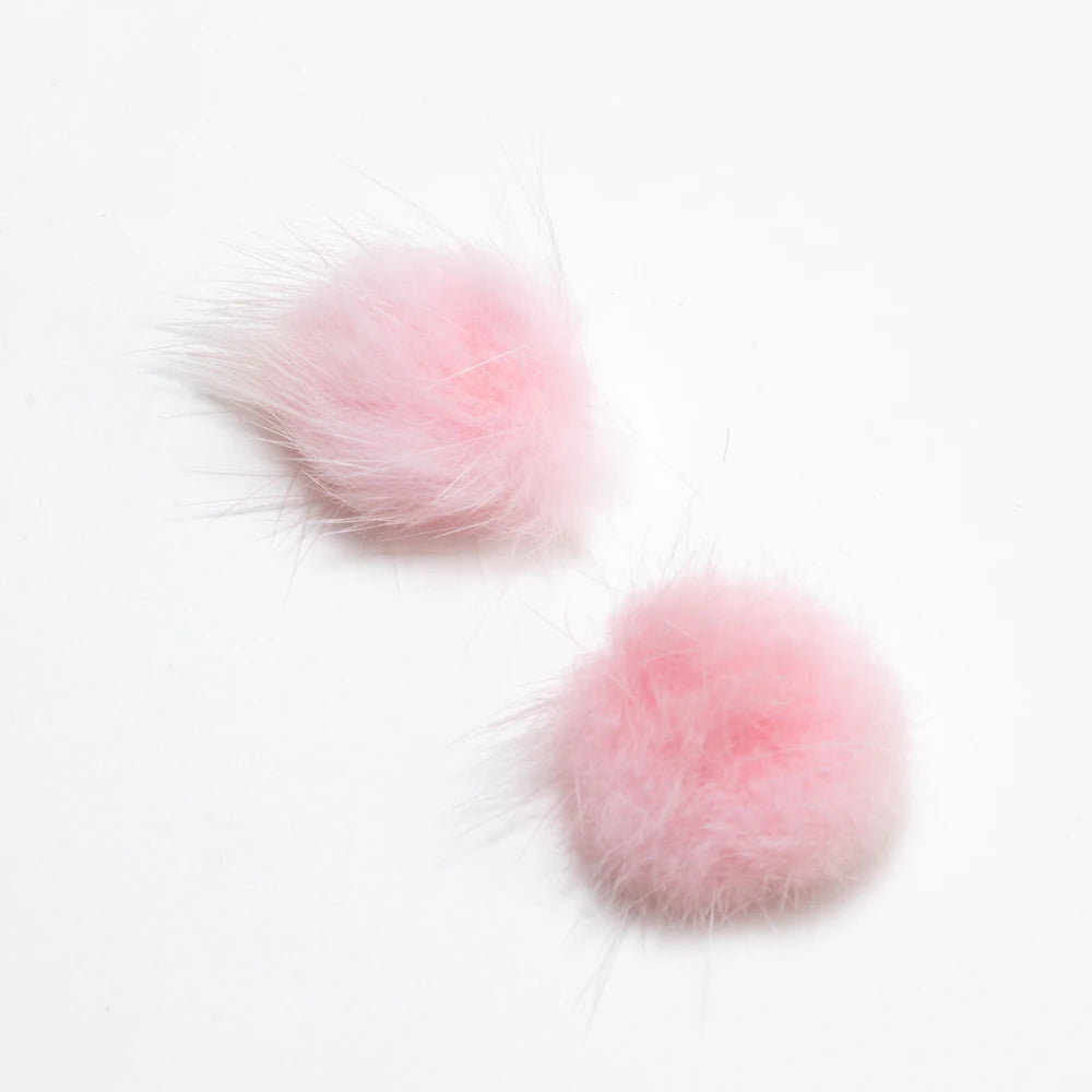 (Canada Only) 4-Pack Mink Pompom - Soft Pink