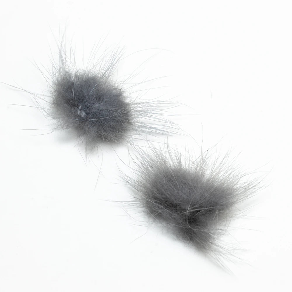 (Canada Only) 4-Pack Mink Pompom - Grey Taupe