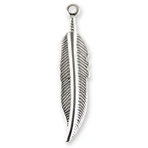 (10-piece) Feather Charm 18mm