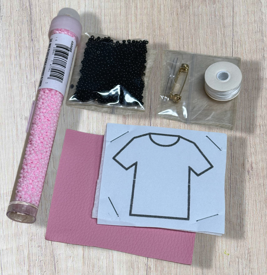Pink Shirt Pin Kit DIY (Size 10)