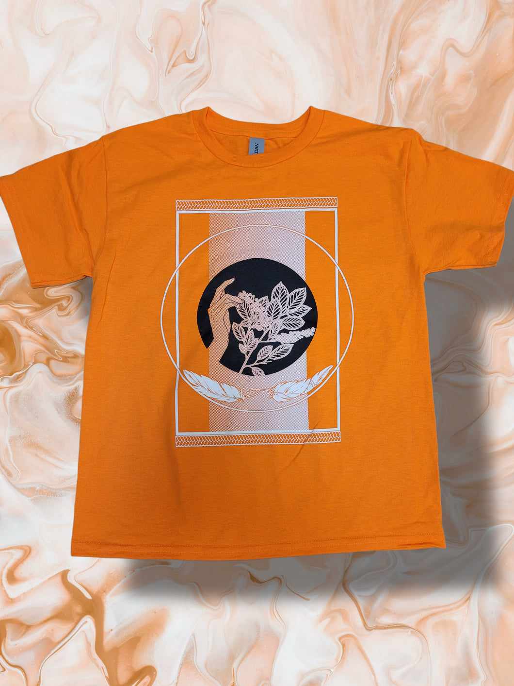 (Kids) “Gathering” Orange T-Shirt by Madelaine McMillan