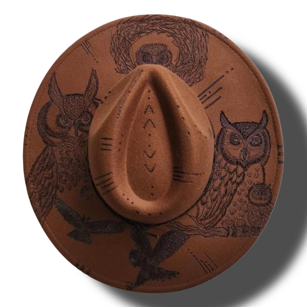 Brown Story Hat (An Owls Life - Full Design)