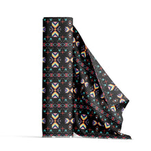 Load image into Gallery viewer, Rainy Chief Rainbow Black Fabric- Cotton
