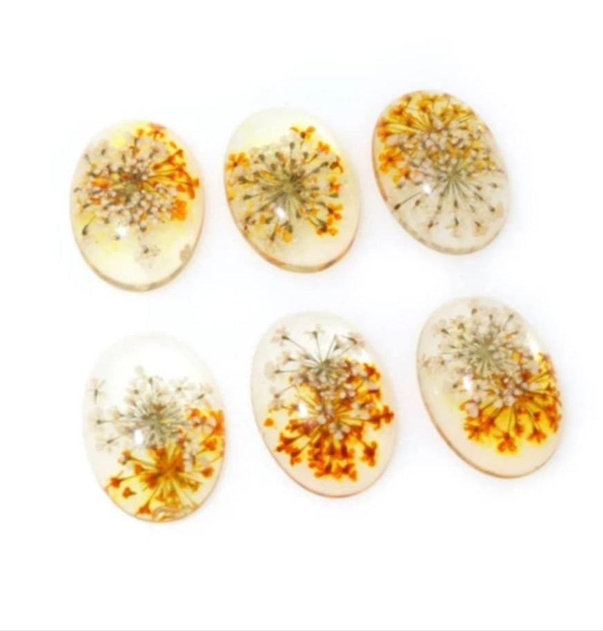 Natural Floral Dyed Cab (1-piece)
