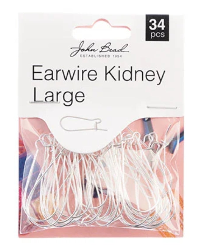 Earwire Kidney large (silver)