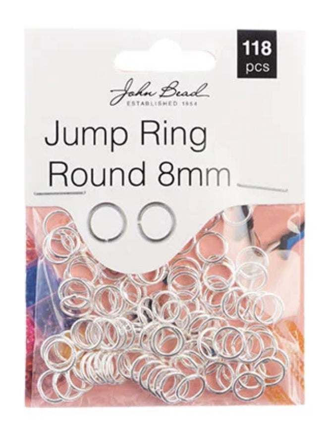 *Jump Ring Round 8mm (silver)