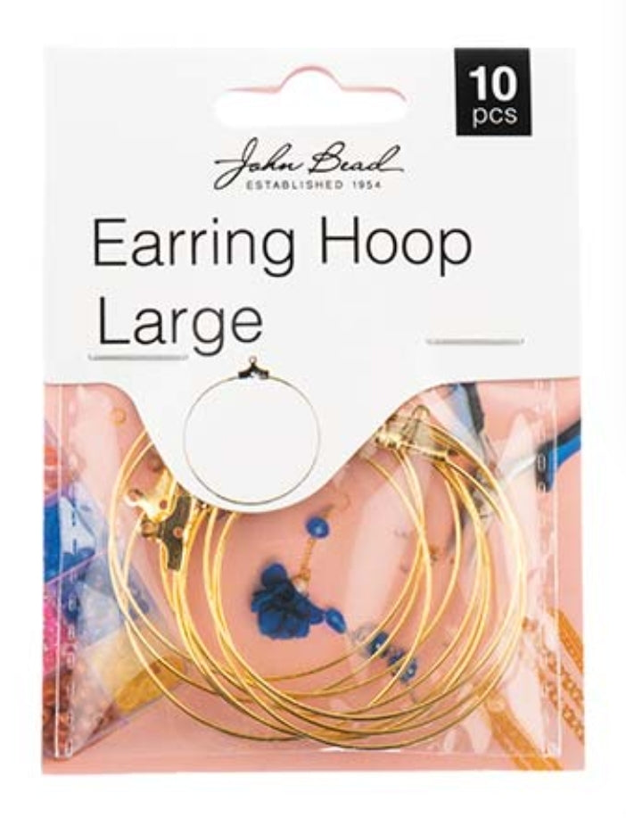 *Earring Hoop Large approx 38mm (gold)