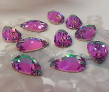 Load image into Gallery viewer, Teardrop Glass Rhinestones approx. 30mm long (1-pair)
